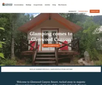 Glenwoodcanyonresort.com(Glenwood Canyon Resort) Screenshot
