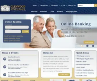Glenwoodstatebank.com(Glenwood State Bank) Screenshot