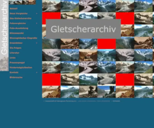 Gletscherarchiv.de(Start) Screenshot