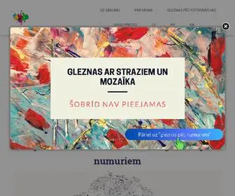 Gleznot.lv(Mākslinieku preču veikals. Mūsu mājas lapā pieejams plašs klāsts ar) Screenshot