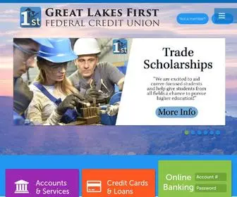 GLFfcu.com(Great Lakes First Federal Credit Union) Screenshot