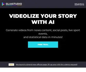 Gliacloud.com(VIDEOLIZE YOUR STORY WITH AI) Screenshot