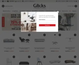 Glicksfurniture.com.au(Replica Furniture & Designer Furniture) Screenshot