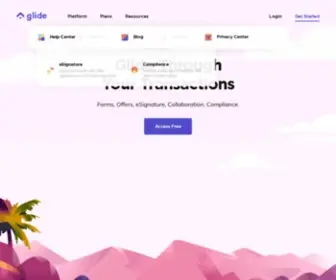 Glide.com(Innovative Real Estate Transaction Management) Screenshot