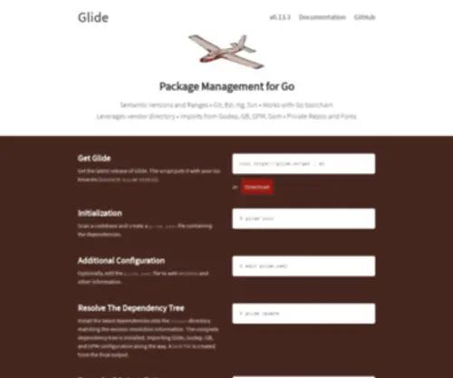 Glide.sh(A really cool domain parked on Park.io) Screenshot