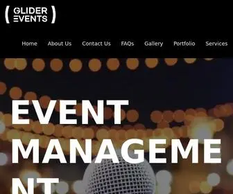 Gliderevents.com(Best Event Management Company) Screenshot