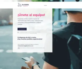 Glidersforce.com(Empresa de servicios de logística de última milla) Screenshot