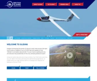 Gliding.co.uk(The British Gliding Association) Screenshot
