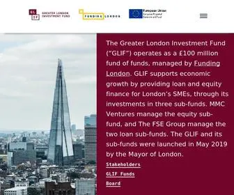 Glif.co(The Greater London Investment Fund (“GLIF”)) Screenshot