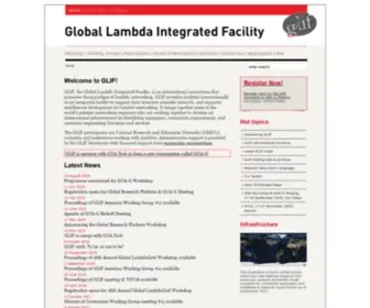 Glif.is(Global Lambda Integrated Facility) Screenshot