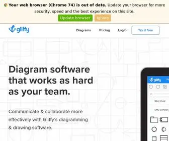 Gliffy.com(Diagramming Software & Team Collaboration Tools) Screenshot