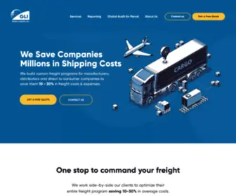 Glifreight.com(Global Logistics) Screenshot