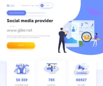 Glike.net(Quality promotion at the lowest price without intermediaries) Screenshot