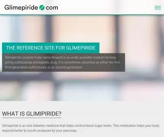 Glimepiride.com(The official site for Glimepiride information) Screenshot