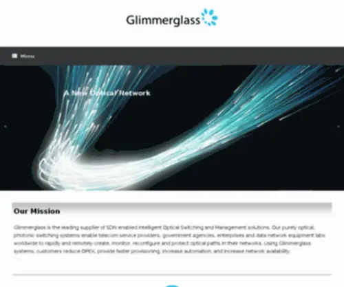 Glimmerglass.com(Glimmerglass Cyber Solutions) Screenshot