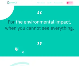 Glimpact.com(Global Environmental Impact Evaluation) Screenshot