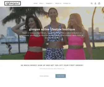 Glimpsemiami.com(Glimpse Active Lifestyle Boutique) Screenshot