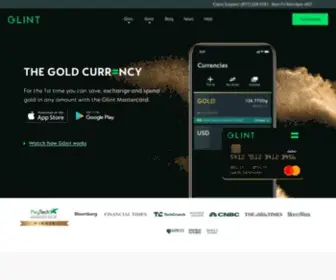 Glintpay.com(Buy, Save & Spend Physical Gold) Screenshot