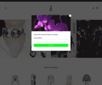 Glintshoponline.com(Glint Shop Underground Fashion) Screenshot