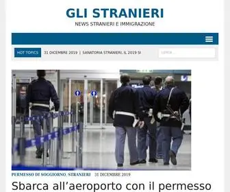 Glistranieri.it(News stranieri e immigrazione) Screenshot