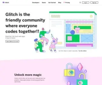 Glitch.com(The friendly community where everyone builds the web) Screenshot