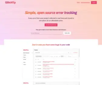 Glitchtip.com(GlitchTip) Screenshot
