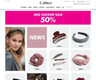 Glitter.fi(Inspiraatiota ja verkkokauppa) Screenshot