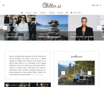 Glitter.si(Spletna stran o vsem lepem) Screenshot