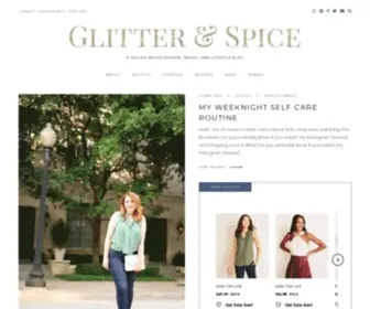 Glitterandspice.com(Dallas Lifestyle Blog) Screenshot