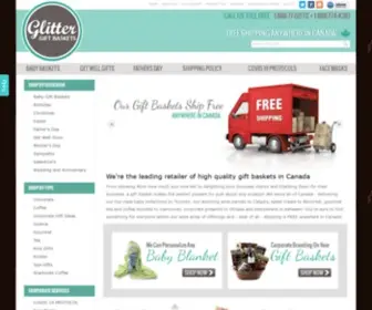 Glittergiftbaskets.ca(Gourmet gift baskets and elegance presents delivered thorough out canada) Screenshot