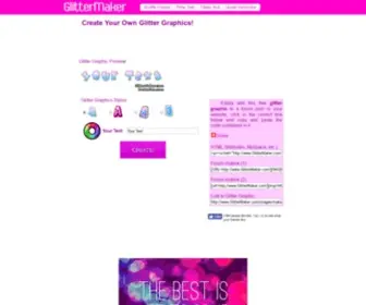 Glittermaker.com(Glitter Maker) Screenshot
