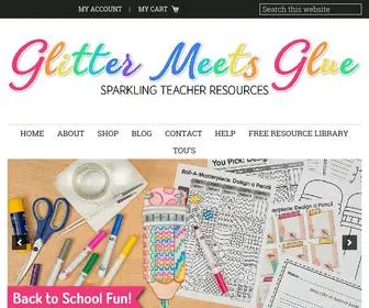 Glittermeetsglue.com(Glitter Meets Glue) Screenshot