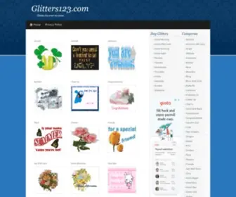 Glitters123.com(Glitters For Every Occasion) Screenshot