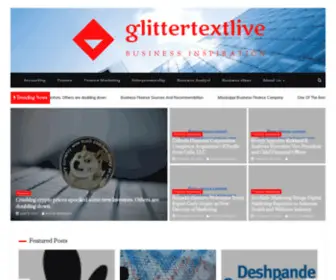 Glittertextlive.com(Business Inspiration) Screenshot