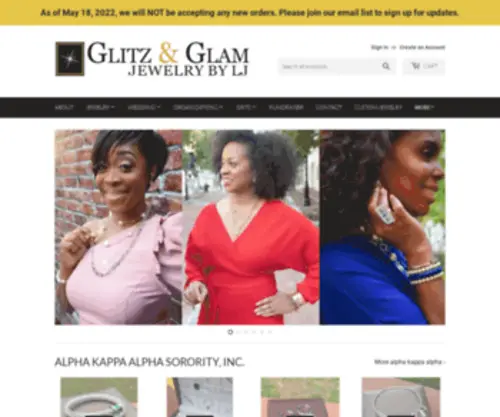 Glitzandglambeads.com(Glitz & Glam by LJ) Screenshot