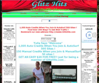 Glitzhits.com(10K auto surf credits) Screenshot