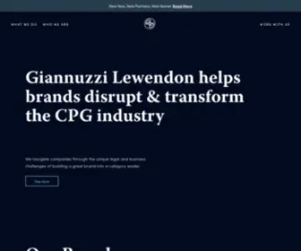 Gllaw.us(Giannuzzi Lewendon helps brands disrupt & transform the CPG industry) Screenshot