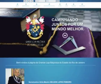 Glmerj.org.br(Grande Loja Maçonica do Estado do Rio de Janeiro) Screenshot