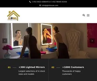 GLmhouse.com(Customized LED Mirrors and Touch Switch Remote) Screenshot