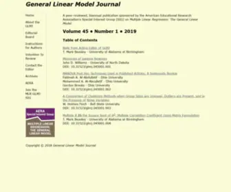 GLMJ.org(General Linear Model Journal) Screenshot