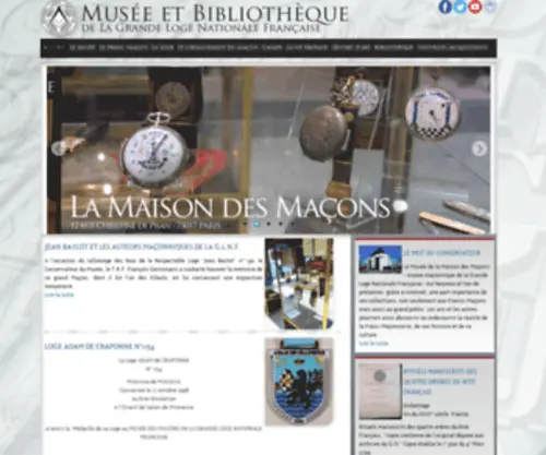 GLNF-Musee.fr(Musée de la Maison des Maçons) Screenshot