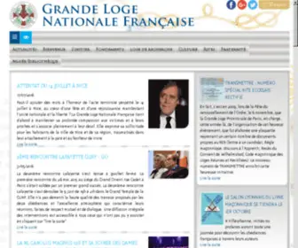 GLNF.asso.fr(Grande Loge Nationale Française) Screenshot