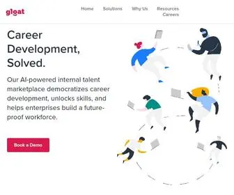 Gloat.com(Gloat is revolutionizing HR through advanced AI and machine learning. Gloat) Screenshot