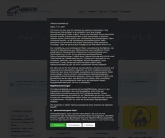 Globaco.de(Innovative Dosierlösungen für Wirtschaft und Industrie) Screenshot
