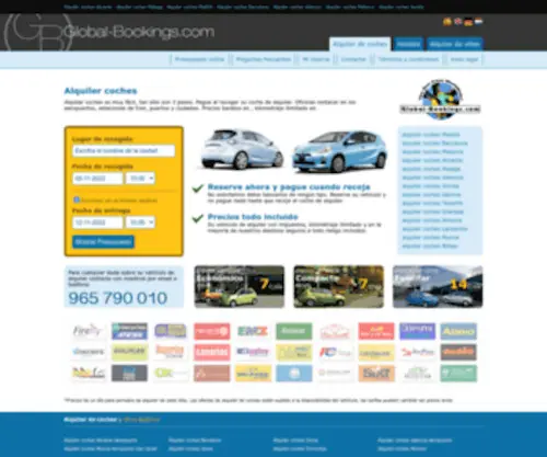 Global-Bookings.com(Alquiler coches alquiler vehiculos) Screenshot
