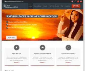Global-Companions.com(Leading international communications network) Screenshot