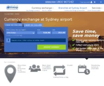 Global-Exchange.com.au(Currency exchange in Sydney Australia) Screenshot