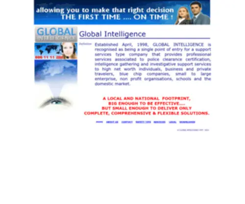 Global-Intelligence.co.za(Global Intelligence) Screenshot