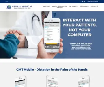 Global-MT.com(Global Medical Transcription) Screenshot