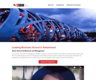 Global-SSBM.ch(Swiss School Of Business and Management) Screenshot